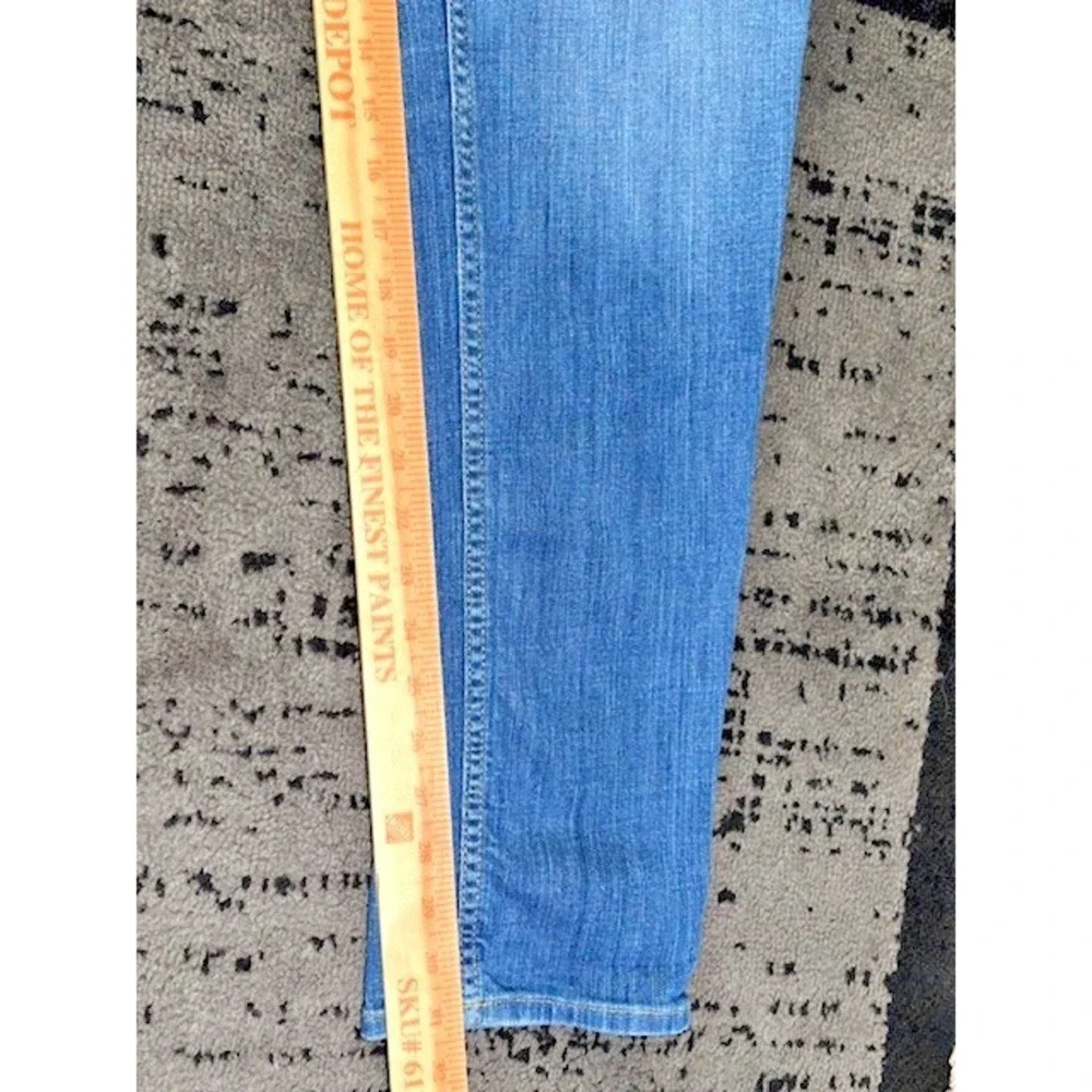 Hudson Collin Skinny Jeans Size 31 Blue Mid Rise Flap Pocket